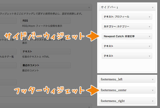 テキストウィジェット